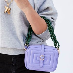 Clare V. Shortie Bag Strap in Green